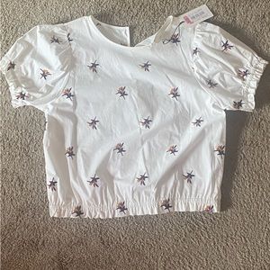 A Loves A Cropped Poplin Top